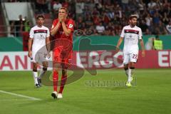 DFB Pokal - Fußball - FC Ingolstadt 04 - 1. FC Nürnberg - Torchance nicht genutzt, Filip Bilbija (35, FCI) ärgert sich