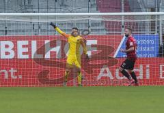 3. Liga - FC Ingolstadt 04 - MSV Duisburg - Torwart Fabijan Buntic (24, FCI) Marc Stendera (10, FCI)