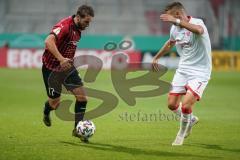 DFB Pokal - FC Ingolstadt 04 - Fortuna Düsseldorf - Michael Heinloth (17, FCI) Hartherz Florian (7 Fortuna)