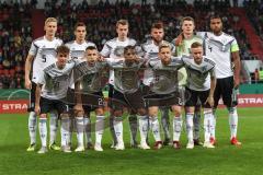 EM-Qualifikation - Fußball - Länderspiel - U21 - Deutschland - Norwegen - Teamfoto vor dem Spiel