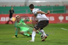 EM-Qualifikation - Fußball - Länderspiel - U21 - Deutschland - Norwegen - Florian Neuhaus von Deutschland scheitert an Torwart Sondre Rossbach von Norwegen