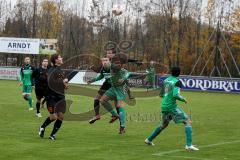 FC Gerolfing gegen TSV Nördlingen - Hoffmann Stefan beim Kopfball - Foto: Jürgen Meyer
