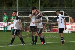 Lottocup 2014 - Türkisch SV Ingolstadt - TSV Jetzendorf 5:0 - 10 Abdullah Zorlu setzt an und trifft zur 1:0 Führung, Jubel Tor