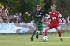 Landesliga Südost - SV Manching - VFB Hallbergmoos -  Belousow Michael schwarz Manching - Foto: Jürgen Meyer