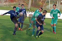 Kreisklasse - SV Manching II - TSV Jetzendorf -Fuchs Patrick #4 blau Manching beim Schuss -  Foto: Jürgen Meyer