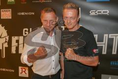Gladiator Fightnight - Offizielles Wiegen - Karl Ettinger links - Karl Straub rechts - Foto: Jürgen Meyer