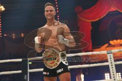 Stekos Fight Night 2018 - Thaiboxen - Weltmeisterschaft - WKU - Titelverteidigung - Sebastian Preuss GER) gegen Ruben Bernabe (SPA), Sieger Sebastian Preuss