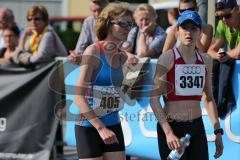 Halbmarathon Ingolstadt 2014 - OLEARY, Mary 405 und die Zweitplatziert Damen Christine Fiedler 3347