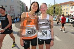 Halbmarathon Ingolstadt 2014 - Bettina Ruck 3349 und Maria Paulig 124