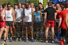 Halbmarathon Ingolstadt 2014 - Start Sieger Mitiku Soboka Tulu (8) aus Rosenheim