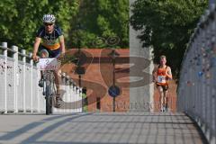 Halbmarathon Ingolstadt 2014 - (2) Hagen Brosius Zweiter am Donausteg