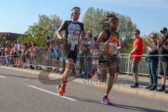 ODLO - Halbmarathon 2018 - Miguel Lenz MTV 1881 Ingolstadt #9 - Benjamin Koch TSV Greding #1434 - Foto: Jürgen Meyer