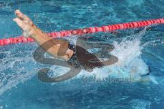 Schwimmen - SC Delphin Ingolstadt - Training - Freibad Ingolstadt - 50 Meter Becken - Paul Huch (Jahrgang 1996) - Start Rückenschwimmen