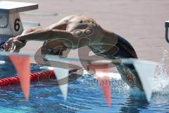 Schwimmen - SC Delphin Ingolstadt - Training - Freibad Ingolstadt - 50 Meter Becken - Paul Huch (Jahrgang 1996)  - Rückenschwimmen - Start