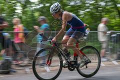 Triathlon Ingolstadt 2018 - Radfahrer auf der Strecke - Foto: Jürgen Meyer