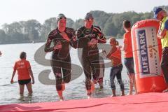 Triathlon Ingolstadt 2019 - Mitteldistanz  Schwimmen Ausstieg Wechselzone Impressionen