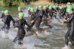 Triathlon Ingolstadt 2019 - Mitteldistanz Start Impressionen Schwimmen