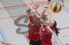 Damen Volleyball - ESV Ingolstadt - Lohhof - erfolgreicher Block
