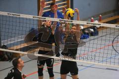 Volleyball - MTV Ingolstadt - VfL Großkötz - links Thomas Walter und rechts Dennis Kunz
