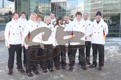 Deutsche Jugend-Mannschaften Olympia Jugend-Winterspiele 2012 in Innsbruck Fototermin bei Audi