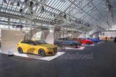 Audi - Jahrespressekonferenz 2015 - verschiedene neue Modelle in der Ausstellung rund um die Konferenz