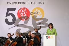 500 Jahre Bier Reinheitsgebot - Festakt in Ingolstadt Klenzepark - Ansprache Ministerin Ilse Aigner