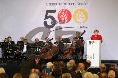 500 Jahre Bier Reinheitsgebot - Festakt in Ingolstadt Klenzepark - Festrede Bundeskanzlerin Angela Merkel