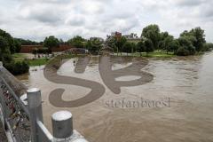 - Donau Hochwasser 2024  - Überschwemmung - Donausteg - Donaubühne - Foto: Markus Banai
