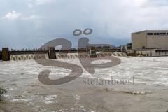 - Donau Hochwasser 2024  - Überschwemmung - Staustufe - Foto: Markus Banai