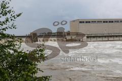 - Donau Hochwasser 2024  - Überschwemmung - Staustufe - Foto: Markus Banai