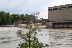 - Donau Hochwasser 2024  - Überschwemmung - Staustufe - Foto: Markus Banai