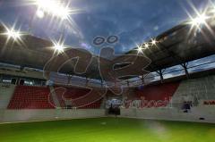 Audi Sportspark - 1.Flutlichttest im Stadion