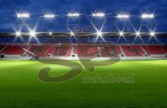 Audi Sportspark - 1.Flutlichttest im Stadion