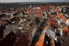 Ingolstadt Ansichten Stadtmitte vom Pfeifturm der Moritzkirche - Dollstrasse zur Hohen Schule