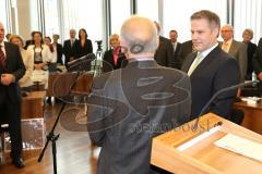 Vereidigung Neuer Oberbürgermeister Dr. Christian Lösel, Stadtrat, OB im Sitzungssaal