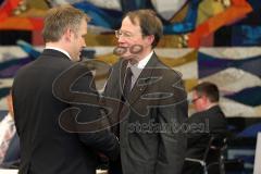 Vereidigung Neuer Oberbürgermeister Dr. Christian Lösel, Stadtrat, OB - Alt OB Peter Schnell mit Christian Lösel