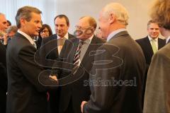Vereidigung Neuer Oberbürgermeister Dr. Christian Lösel, Stadtrat, OB - Bürgermeister Albert Wittmann nimmt sein Amt an. Gratulanten