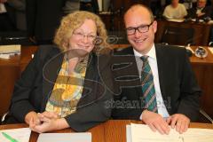 Vereidigung Neuer Oberbürgermeister Dr. Christian Lösel, Stadtrat, OB - Petra Kleine (Die Grünen)