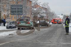 Winter in Ingolstadt - Unfall auf der Goethestrasse - Foto: Jürgen Meyer/kbumm.de