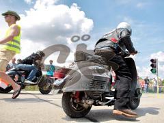 Scooterjam 2008 - Rollertreffen in Großmehring - Quarter-Mile Rennen