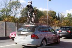 Navteq ist mit einem Fotofahrzeug in Ingolstadt unterwegs