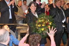 Kommunalwahl in Ingolstadt 2014 - SPD Kandidatin Veronika Peters wird trotz Niederlage gefeiert