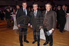 Neujahrsempfang der CSU Kreisverbandes Ingolstadt - vo li nach re - MdB Reinhard Brandl - Bundesinnenminister Thomas de Maiziere - OB Dr. Christian Lösel - Foto: Meyer Jürgen