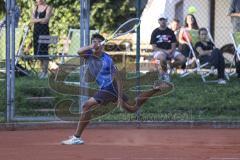 Tennis - Stadtmeisterschaft Ingolstadt -  Saison 2023/2024 - Finale Herren - Malik Elio Sayeed DJK Ingolstadt - Foto: Meyer Jürgen