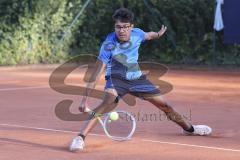 Tennis - Stadtmeisterschaft Ingolstadt -  Saison 2023/2024 - Finale Herren - Malik Elio Sayeed DJK Ingolstadt - Foto: Meyer Jürgen