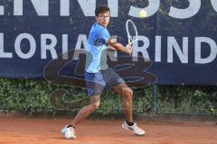 Tennis - Stadtmeisterschaft Ingolstadt -  Saison 2023/2024 - Finale Herren - Malik Elio Sayeed DJK Ingolstadt - Foto: Meyer Jürgen