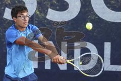 Tennis - Stadtmeisterschaft Ingolstadt -  Saison 2023/2024 - Finale Herren - Malik Elio Sayeed DJK Ingolstadt - Foto: Meyer Jürgen