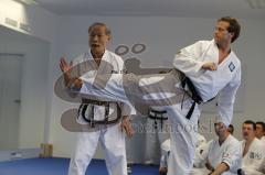 Kwon, Jae-Hwa mit Claus Moos beim Training