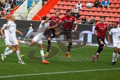 3.Liga - Saison 2022/2023 - FC Ingolstadt 04 -  SV Meppen - Der 1:0 Führungstreffer durch Patrick Schmidt (Nr.9 - FCI) - jubel - Foto: Meyer Jürgen