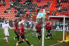 3.Liga - Saison 2022/2023 - FC Ingolstadt 04 -  SV Meppen - Der 1:0 Führungstreffer durch Patrick Schmidt (Nr.9 - FCI) - jubel - Torwart Mathias Harsman (Nr.1 - SV Meppen) - Foto: Meyer Jürgen